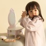 Žaislinis medinis kosmetinis staliukas vaikams | Su veidrodžiu ir priedais | Classic World CW50543